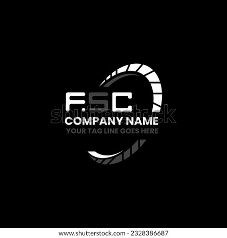 FSC letter logo creative design with vector graphic, FSC simple and modern logo. FSC luxurious alphabet design  