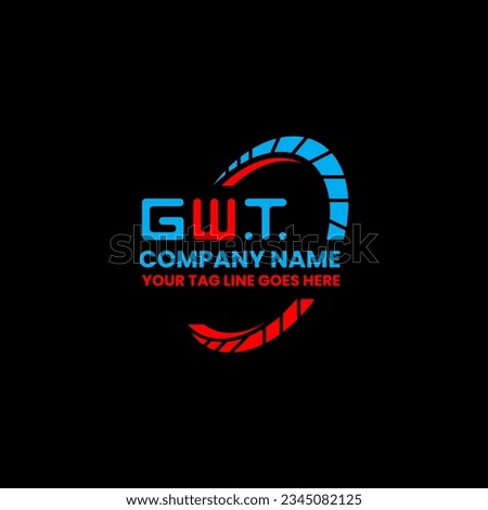 GWT letter logo creative design with vector graphic, GWT simple and modern logo. GWT luxurious alphabet design  