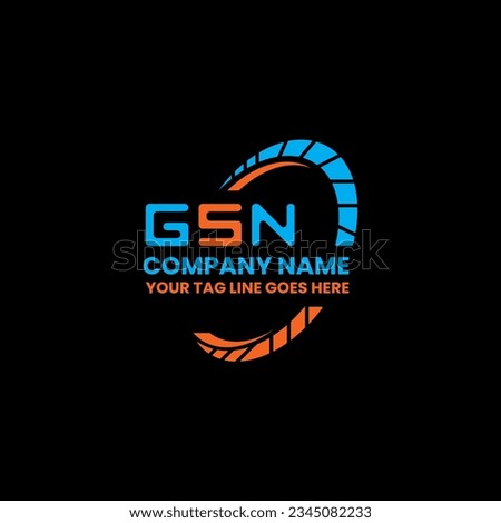GSN letter logo creative design with vector graphic, GSN simple and modern logo. GSN luxurious alphabet design  