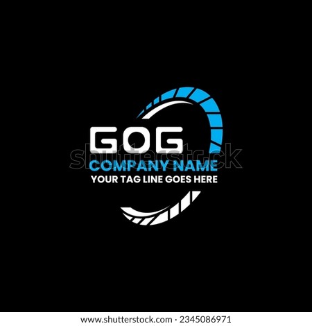 GOG letter logo creative design with vector graphic, GOG simple and modern logo. GOG luxurious alphabet design  