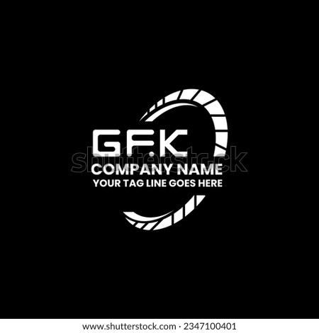 GFK letter logo creative design with vector graphic, GFK simple and modern logo. GFK luxurious alphabet design  