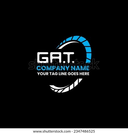 GAT letter logo creative design with vector graphic, GAT simple and modern logo. GAT luxurious alphabet design  