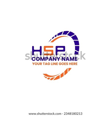 HSP letter logo creative design with vector graphic, HSP simple and modern logo. HSP luxurious alphabet design  