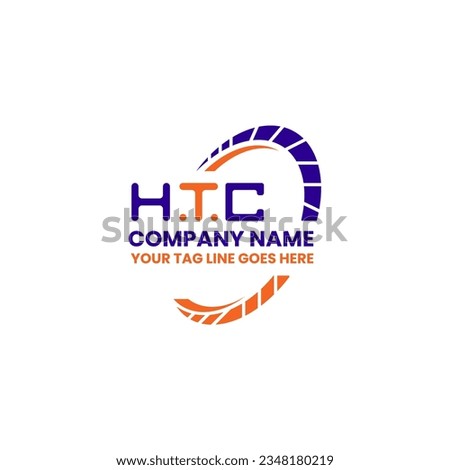 HTC letter logo creative design with vector graphic, HTC simple and modern logo. HTC luxurious alphabet design  