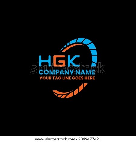 HGK letter logo creative design with vector graphic, HGK simple and modern logo. HGK luxurious alphabet design  