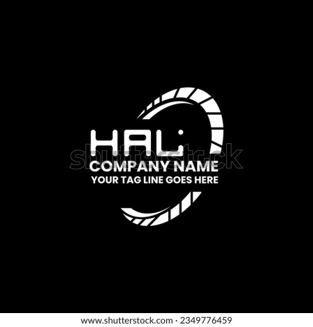 HAL letter logo creative design with vector graphic, HAL simple and modern logo. HAL luxurious alphabet design  