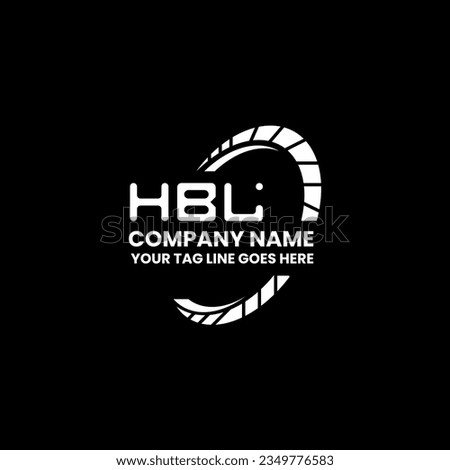 HBL letter logo creative design with vector graphic, HBL simple and modern logo. HBL luxurious alphabet design  