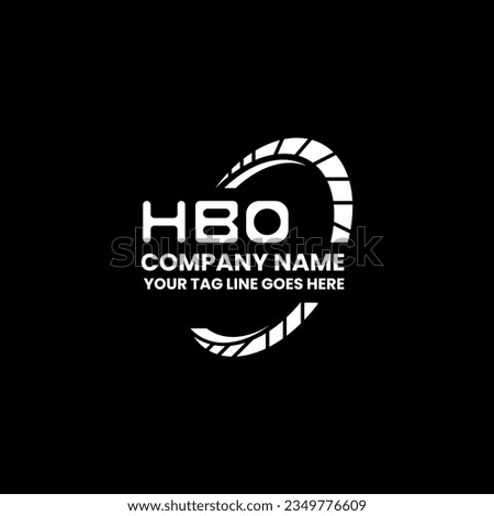 HBO letter logo creative design with vector graphic, HBO simple and modern logo. HBO luxurious alphabet design  