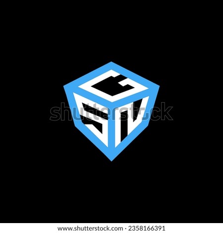 GSN letter logo vector design, GSN simple and modern logo. GSN luxurious alphabet design  