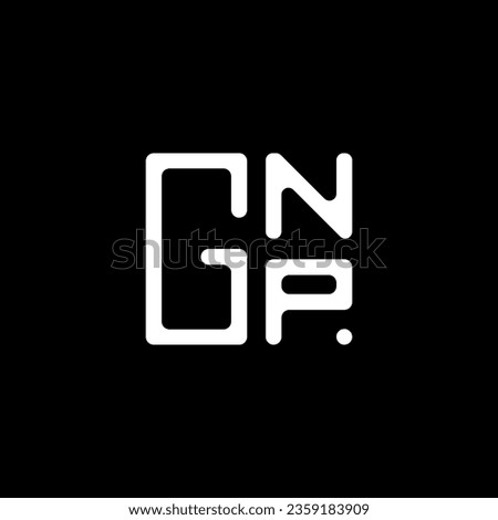 GNP letter logo vector design, GNP simple and modern logo. GNP luxurious alphabet design  