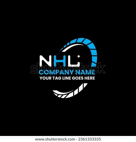 NHL letter logo vector design, NHL simple and modern logo. NHL luxurious alphabet design  
