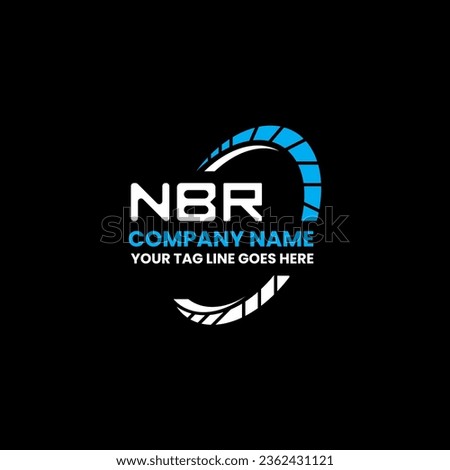 NBR letter logo vector design, NBR simple and modern logo. NBR luxurious alphabet design  