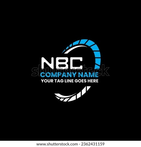 NBC letter logo vector design, NBC simple and modern logo. NBC luxurious alphabet design  