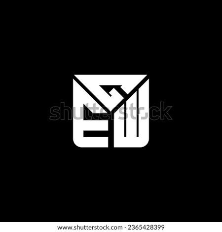 GEW letter logo vector design, GEW simple and modern logo. GEW luxurious alphabet design  