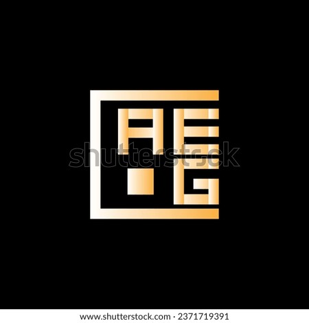 AEG letter logo vector design, AEG simple and modern logo. AEG luxurious alphabet design  