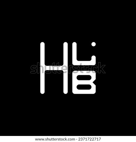HLB letter logo vector design, HLB simple and modern logo. HLB luxurious alphabet design  