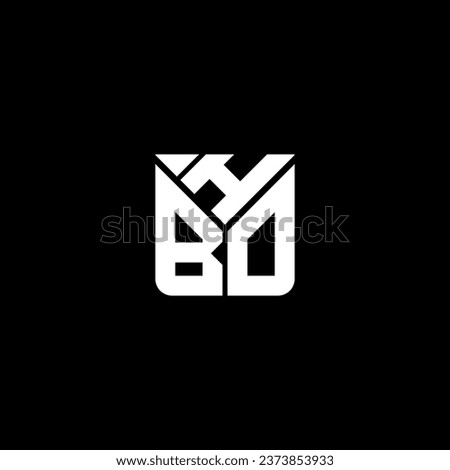 HBO letter logo vector design, HBO simple and modern logo. HBO luxurious alphabet design  