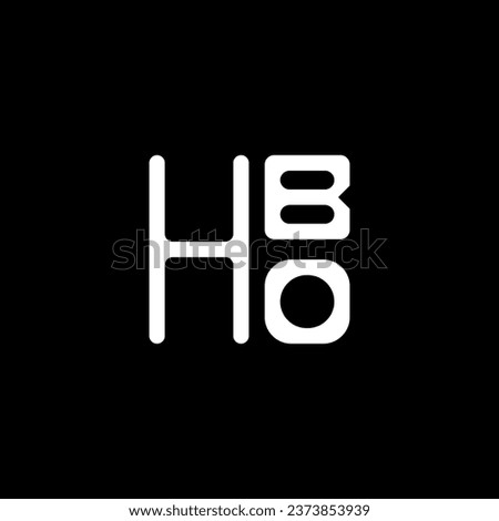 HBO letter logo vector design, HBO simple and modern logo. HBO luxurious alphabet design  