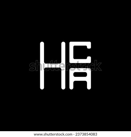 HCA letter logo vector design, HCA simple and modern logo. HCA luxurious alphabet design  