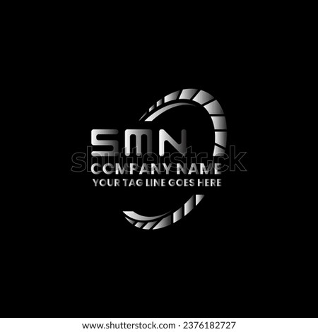 SMN letter logo vector design, SMN simple and modern logo. SMN luxurious alphabet design  