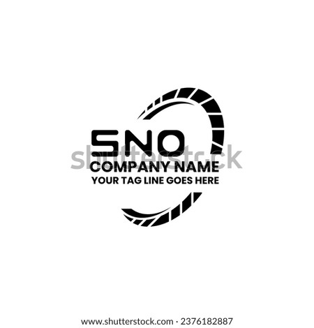SNO letter logo vector design, SNO simple and modern logo. SNO luxurious alphabet design  