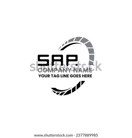 SAP letter logo vector design, SAP simple and modern logo. SAP luxurious alphabet design  