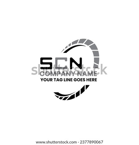 SCN letter logo vector design, SCN simple and modern logo. SCN luxurious alphabet design  