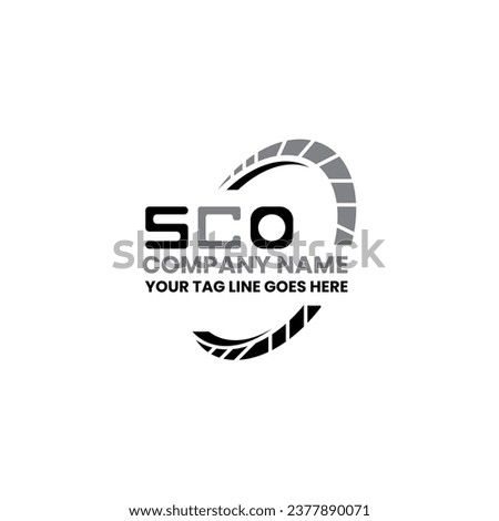 SCO letter logo vector design, SCO simple and modern logo. SCO luxurious alphabet design  