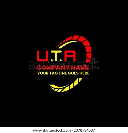 UTA letter logo vector design, UTA simple and modern logo. UTA luxurious alphabet design  