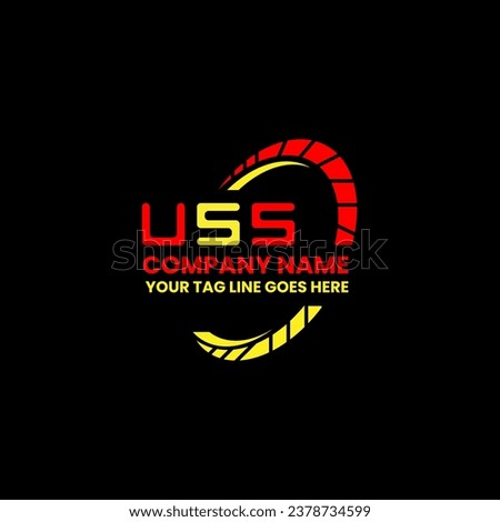 USS letter logo vector design, USS simple and modern logo. USS luxurious alphabet design  
