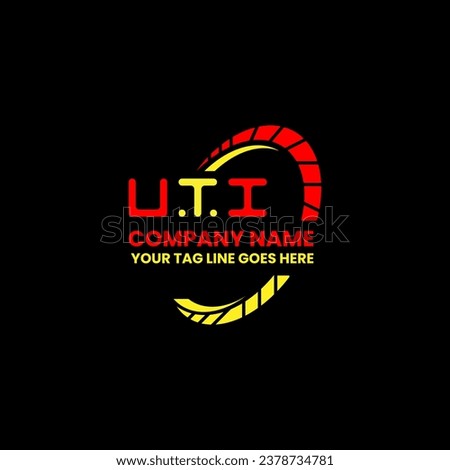 UTI letter logo vector design, UTI simple and modern logo. UTI luxurious alphabet design  