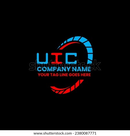 UIC letter logo vector design, UIC simple and modern logo. UIC luxurious alphabet design  