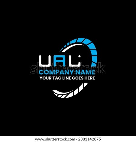 UAL letter logo vector design, UAL simple and modern logo. UAL luxurious alphabet design  