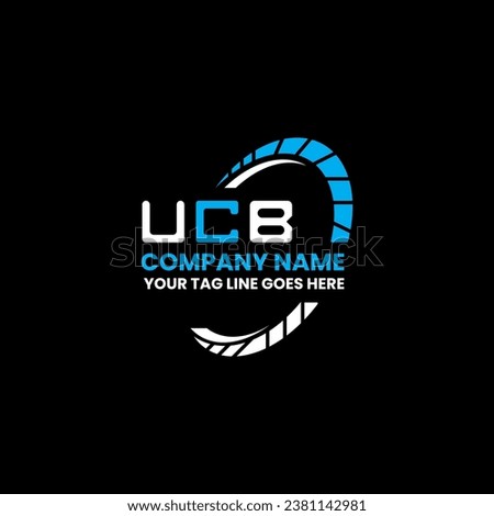 UCB letter logo vector design, UCB simple and modern logo. UCB luxurious alphabet design  