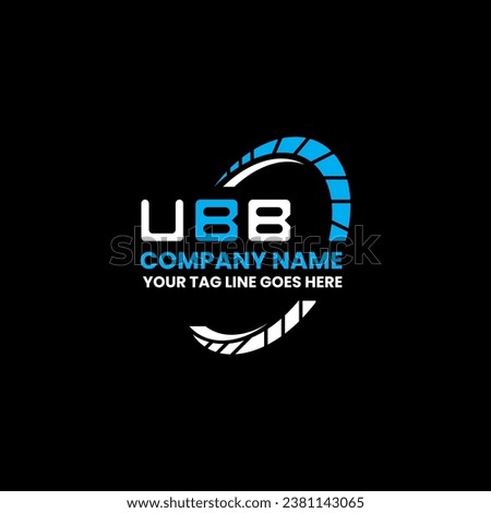 UBB letter logo vector design, UBB simple and modern logo. UBB luxurious alphabet design  