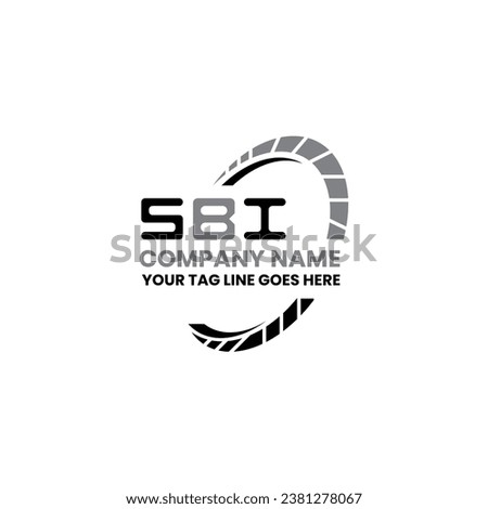 SBI letter logo vector design, SBI simple and modern logo. SBI luxurious alphabet design  