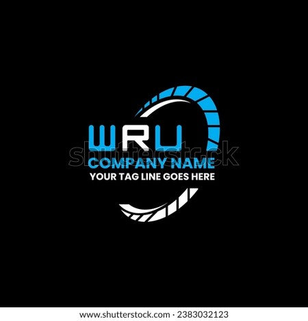 WRU letter logo vector design, WRU simple and modern logo. WRU luxurious alphabet design  
