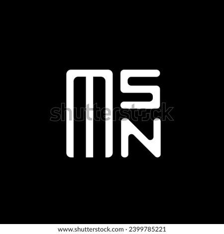 MSN letter logo vector design, MSN simple and modern logo. MSN luxurious alphabet design  