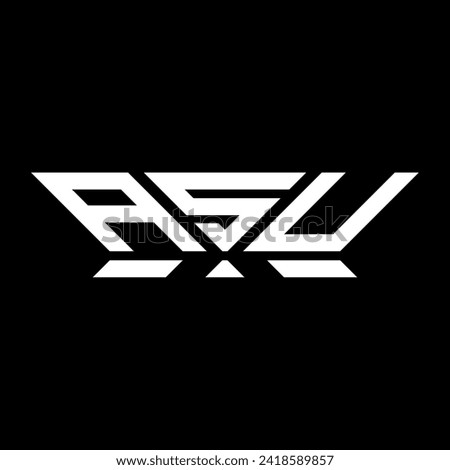 ASU letter logo vector design, ASU simple and modern logo. ASU luxurious alphabet design  