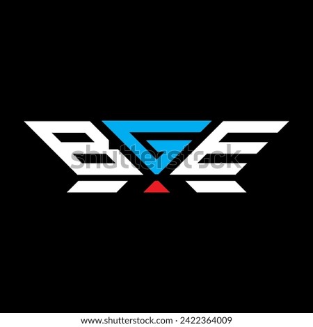 BGE letter logo vector design, BGE simple and modern logo. BGE luxurious alphabet design  