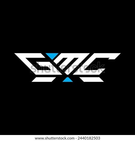 GMC letter logo vector design, GMC simple and modern logo. GMC luxurious alphabet design  