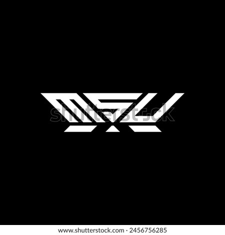 MSU letter logo vector design, MSU simple and modern logo. MSU luxurious alphabet design  