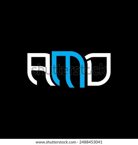 AMD logo design, AMD simple and modern logo. AMD luxurious alphabet design  