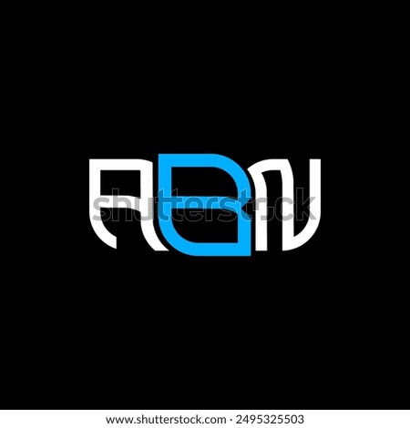 ABN logo design, ABN simple and modern logo. ABN luxurious alphabet design  