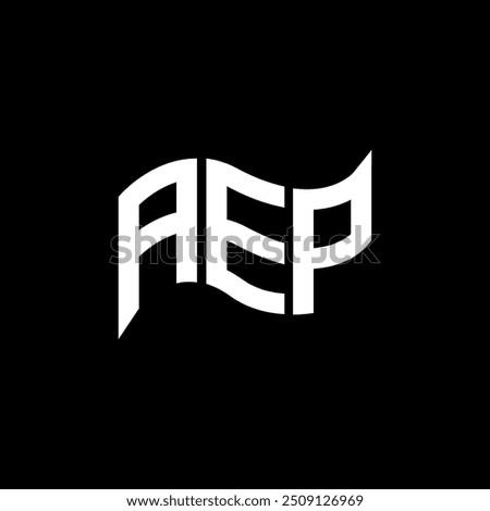 AEP logo design, AEP simple and modern logo. AEP luxurious alphabet design  
