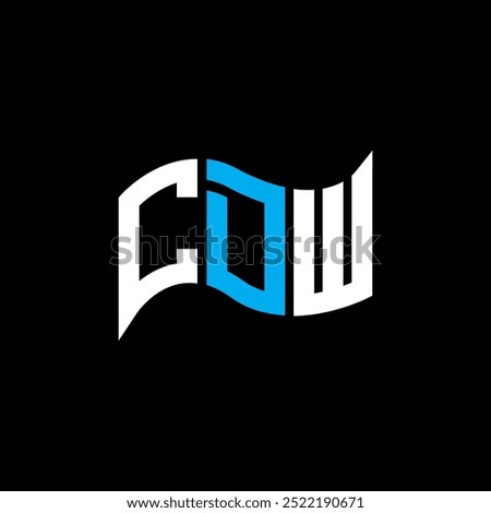 CDW logo design, CDW simple and modern logo. CDW luxurious alphabet design  