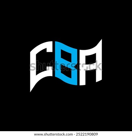 CBA logo design, CBA simple and modern logo. CBA luxurious alphabet design  