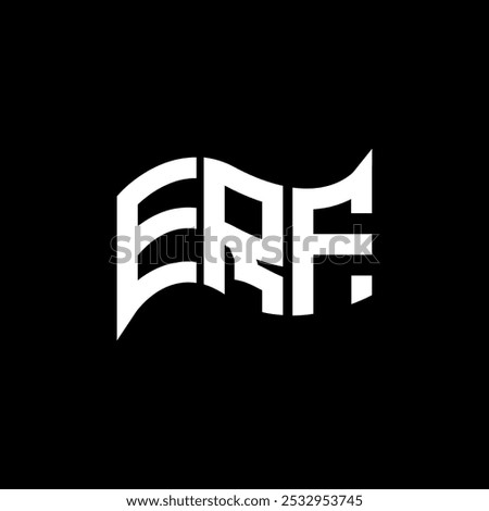 ERF logo design, ERF simple and modern logo. ERF luxurious alphabet design  