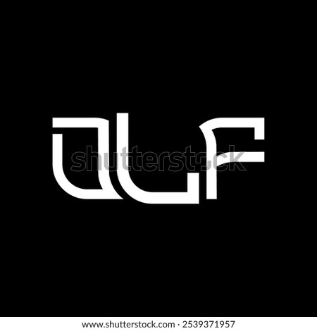 DLF logo design, DLF simple and modern logo. DLF luxurious alphabet design  