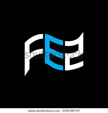 FEZ logo design, FEZ simple and modern logo. FEZ luxurious alphabet design  